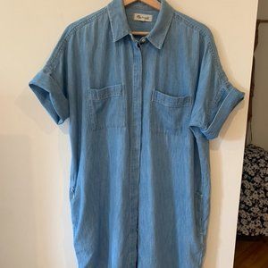 Madewell Denim Courier Shirtdress Size L
